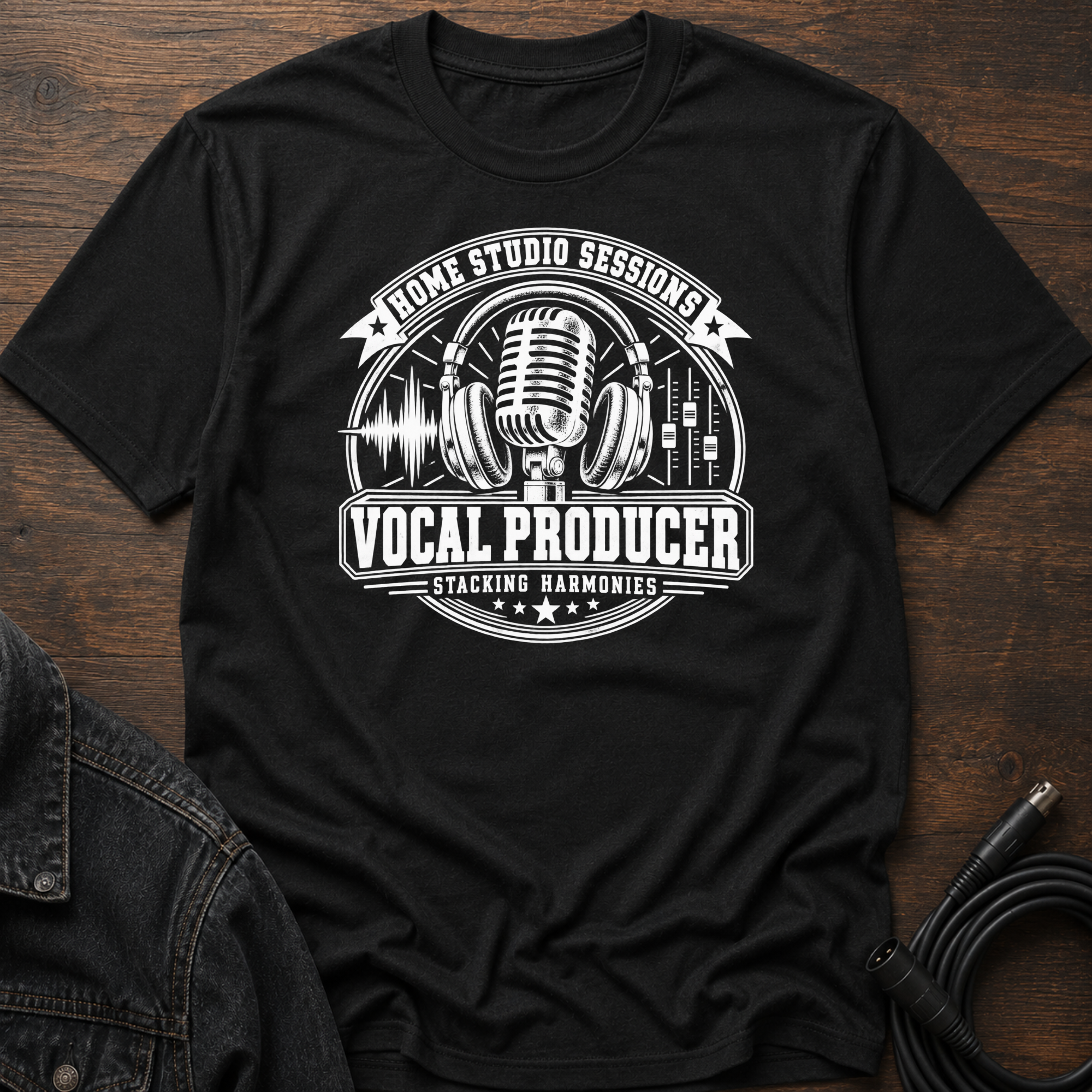 Home Studio Sessions-Vocal Producer T-Shirt