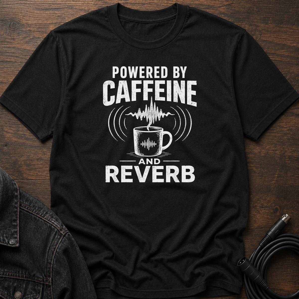 Powered By Caffeine And Reverb T-Shirt
