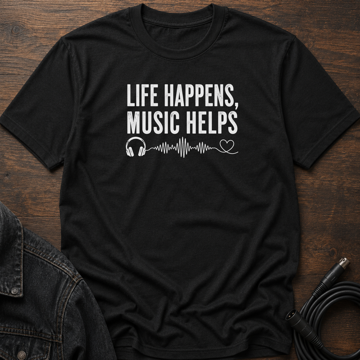 Life Happens Music Helps T-Shirt