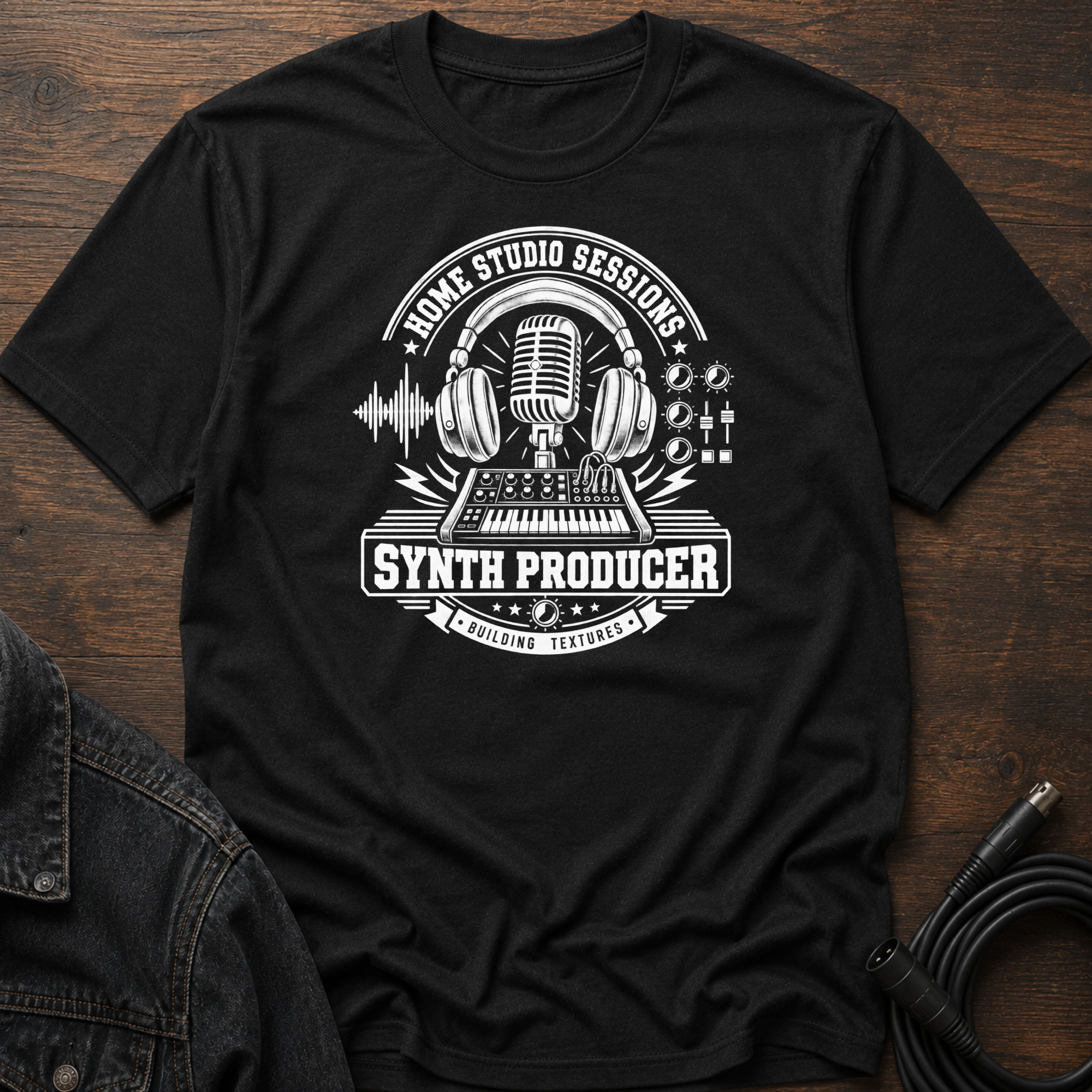 Home Studio Sessions-Synth Producer T-Shirt