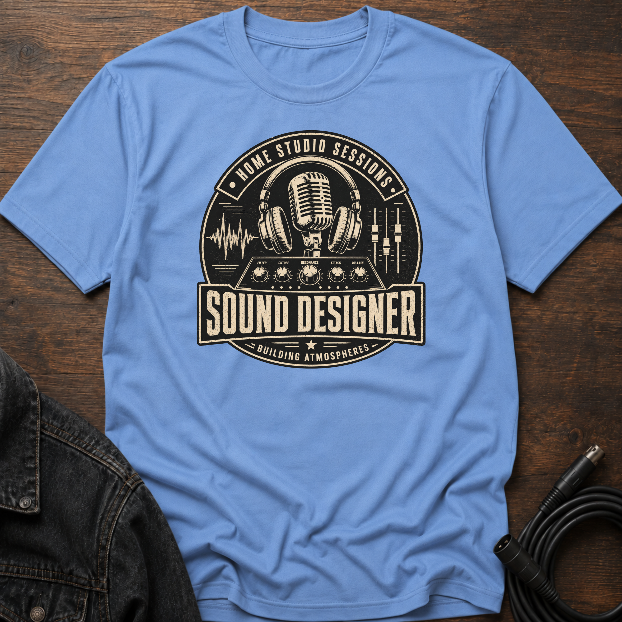 Home Studio Sessions-Sound Designer-DarkBG T-Shirt