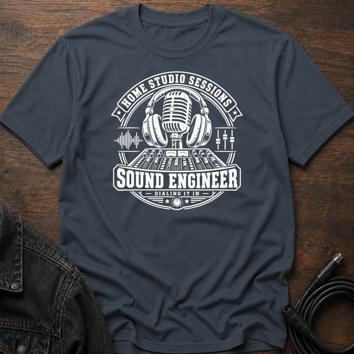 Home Studio Sessions-Sound Engineer T-Shirt