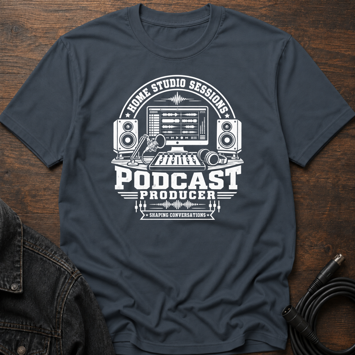 Home Studio Sessions - DAW-Podcast Producer T-Shirt
