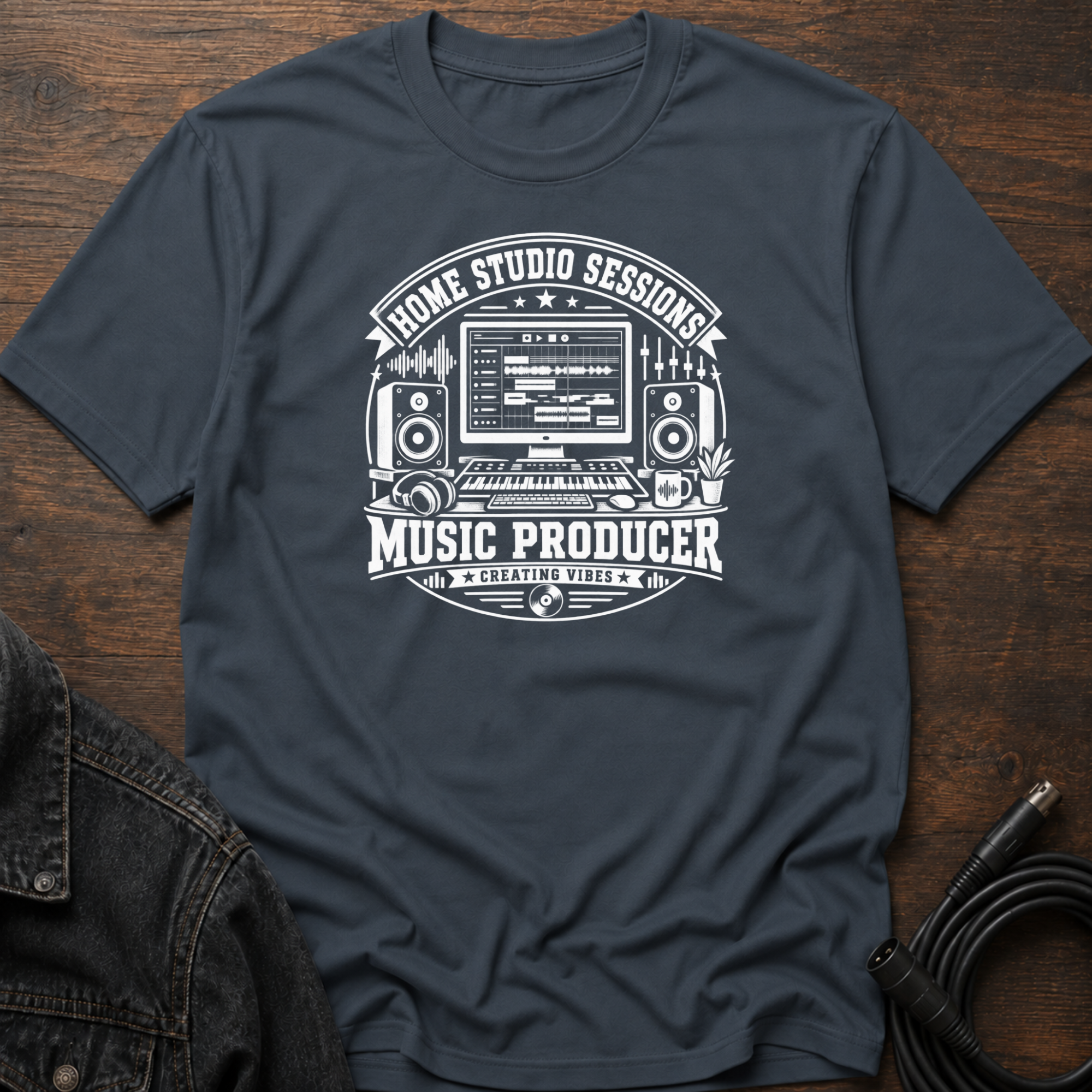 Home Studio Sessions - DAW-Music Producer T-Shirt
