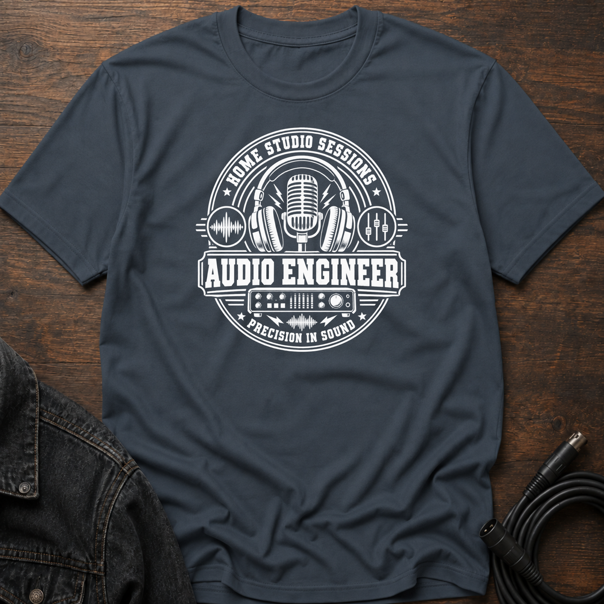 Home Studio Sessions-Audio Engineer T-Shirt