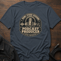 Home Studio Sessions-Podcast Producer-Dark BG T-Shirt