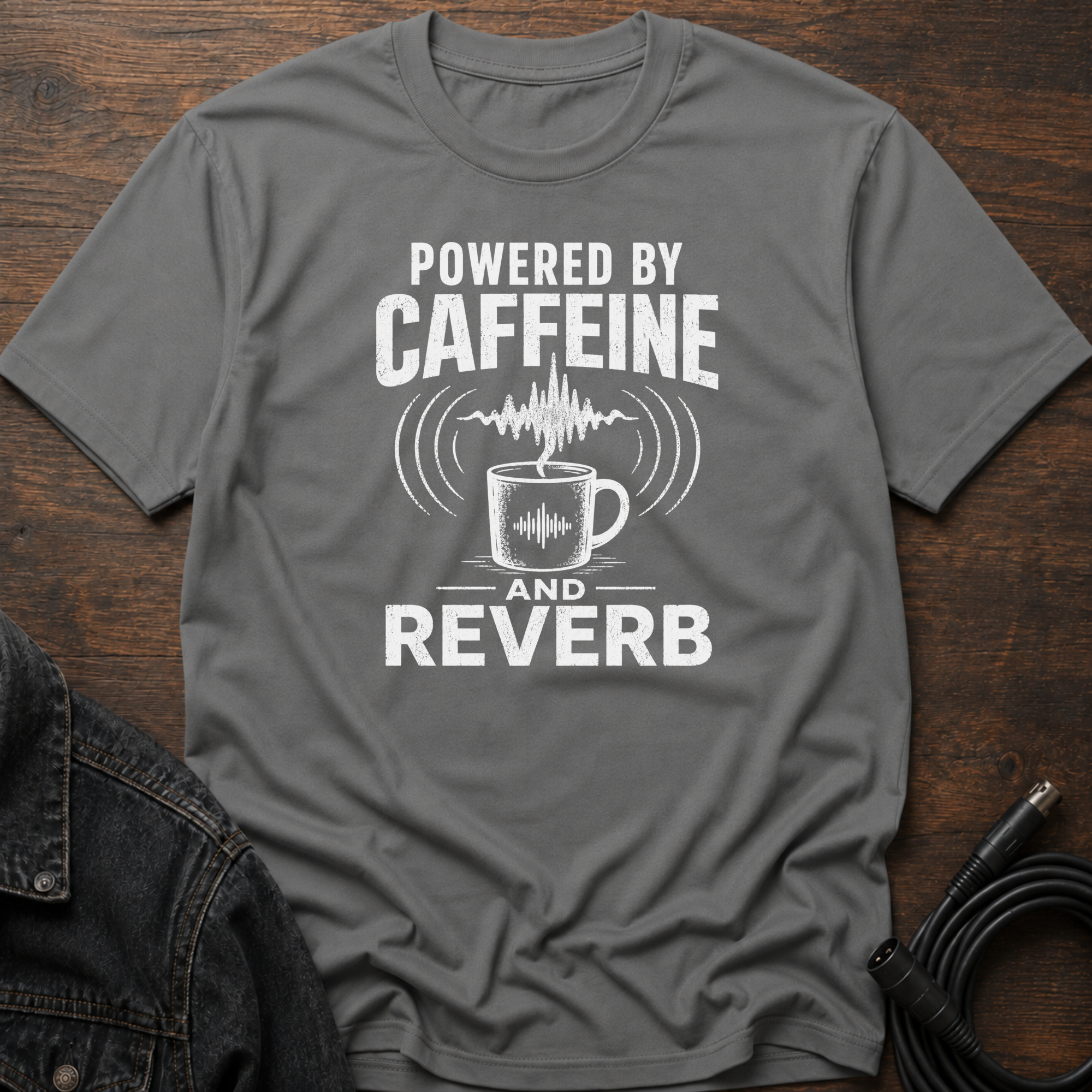 Powered By Caffeine And Reverb T-Shirt