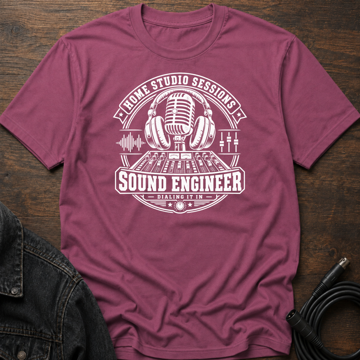 Home Studio Sessions-Sound Engineer T-Shirt