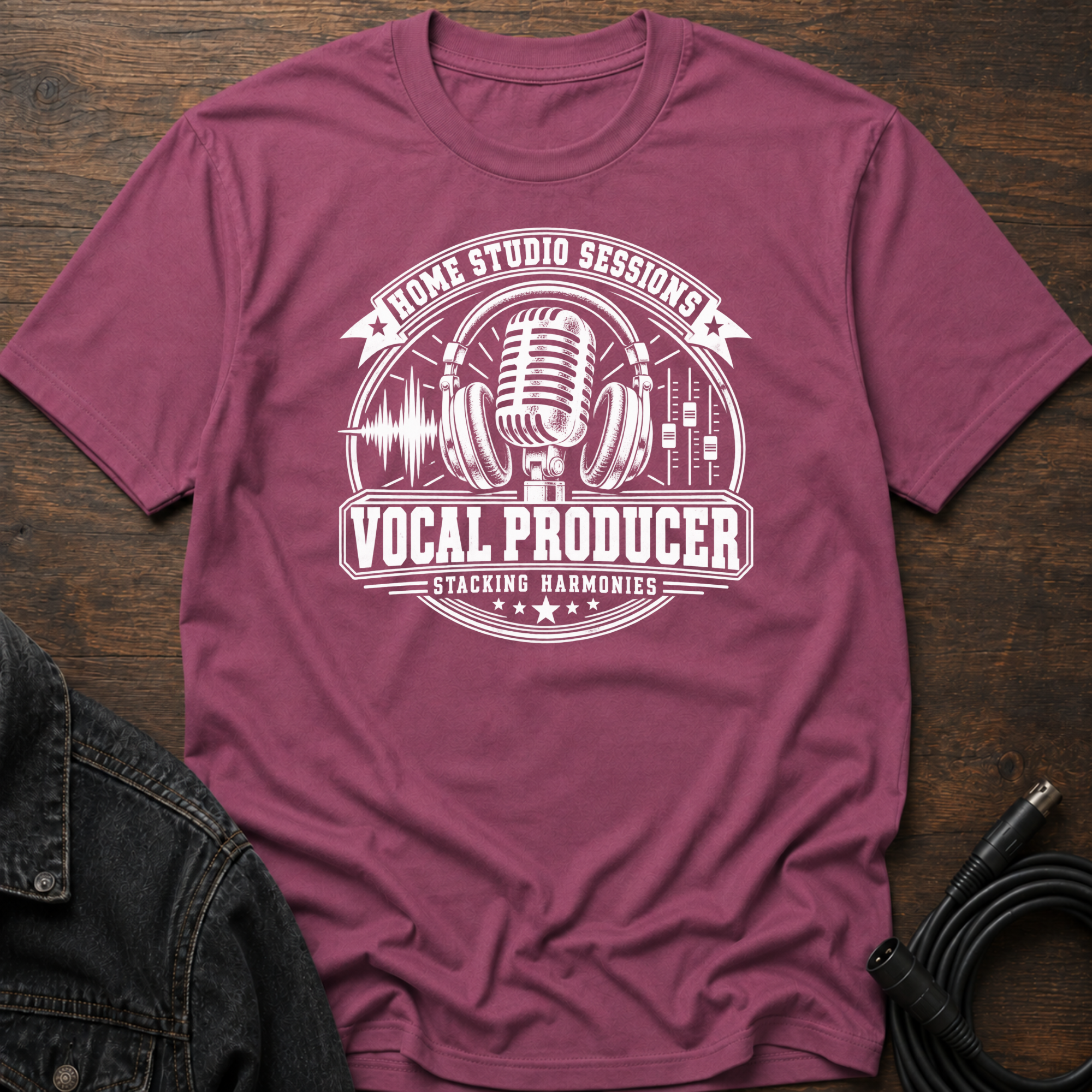 Home Studio Sessions-Vocal Producer T-Shirt