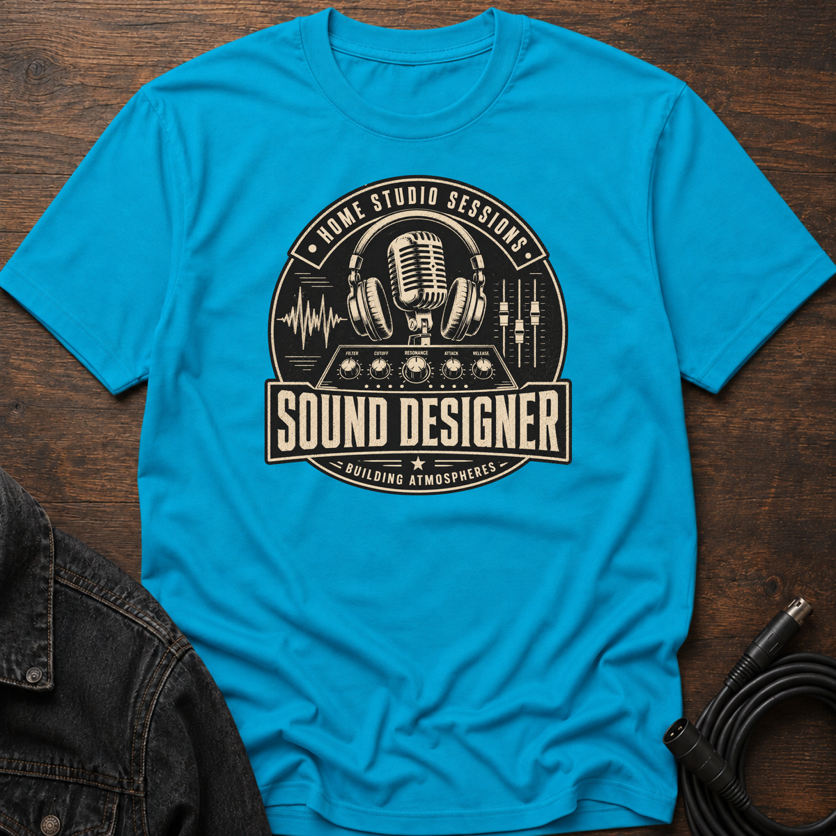Home Studio Sessions-Sound Designer-DarkBG T-Shirt