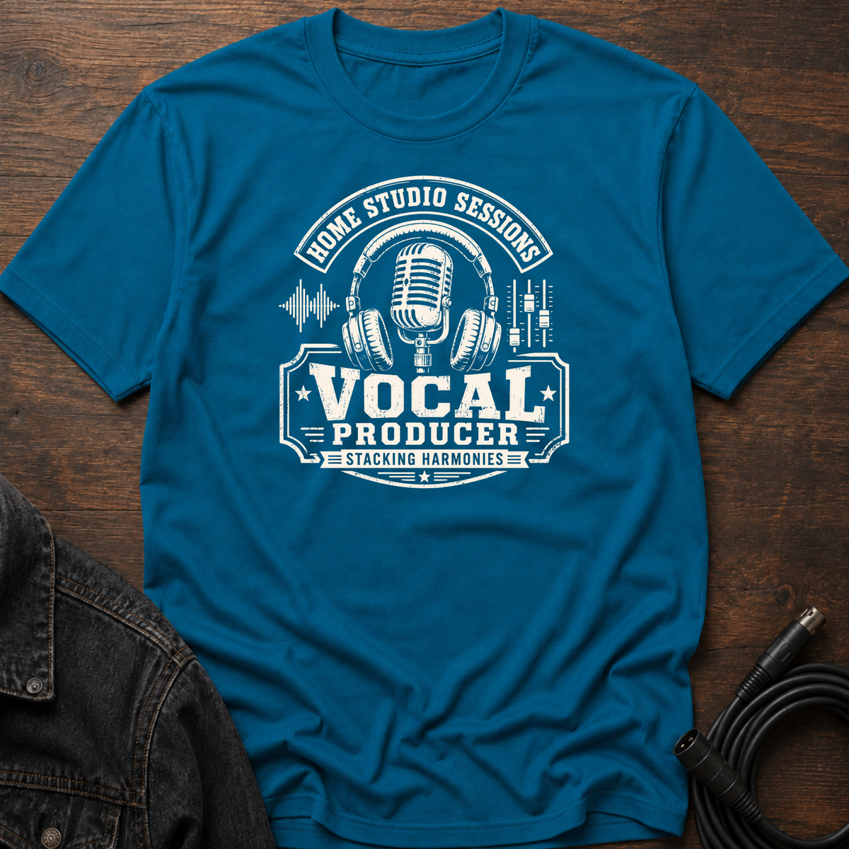 Home Studio Sessions-Vocal Producer Stacking Harmonies T-Shirt