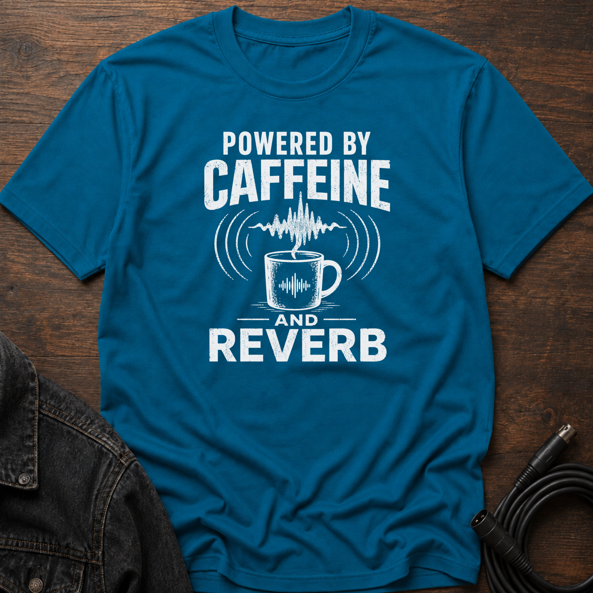 Powered By Caffeine And Reverb T-Shirt