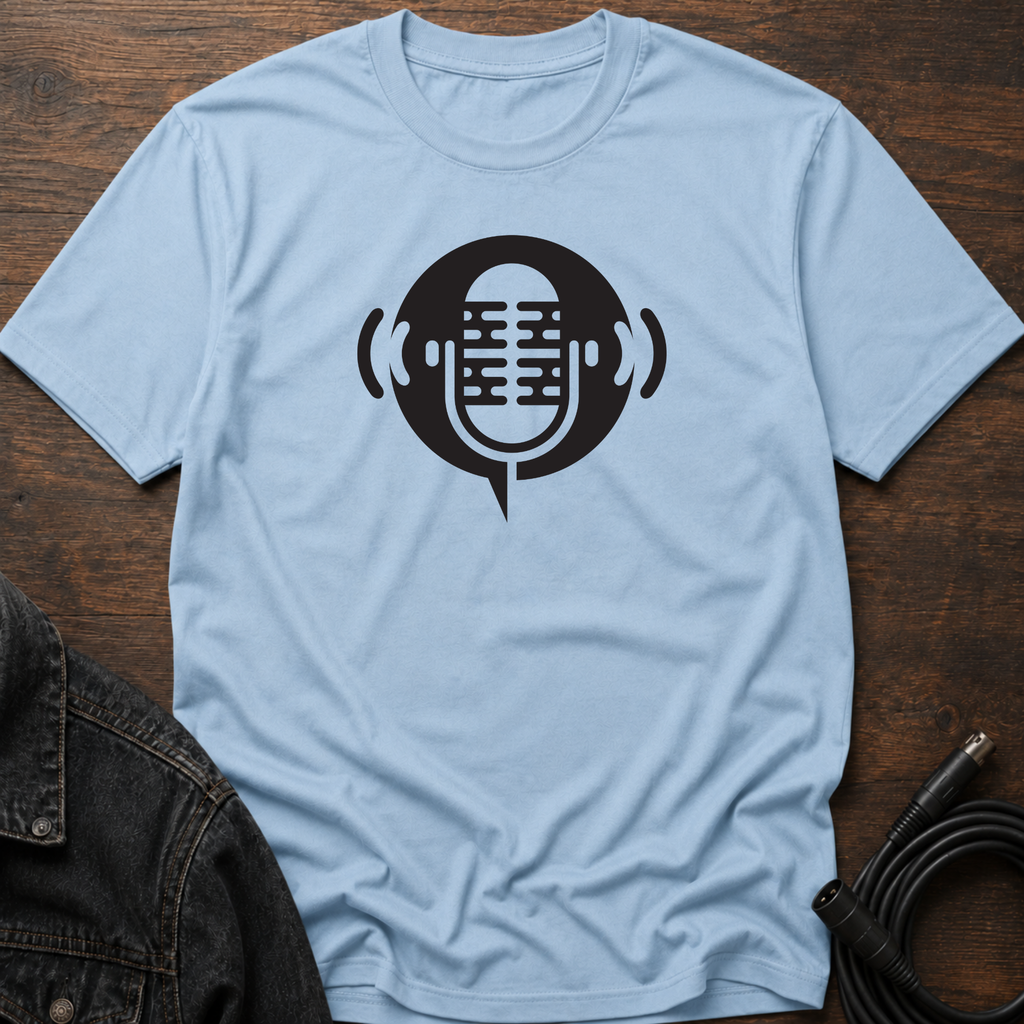 Mic Circle Design w_Sound T-Shirt