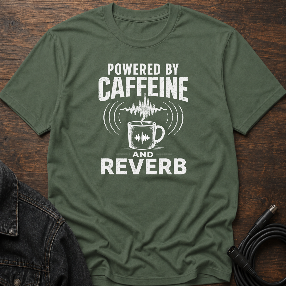 Powered By Caffeine And Reverb T-Shirt