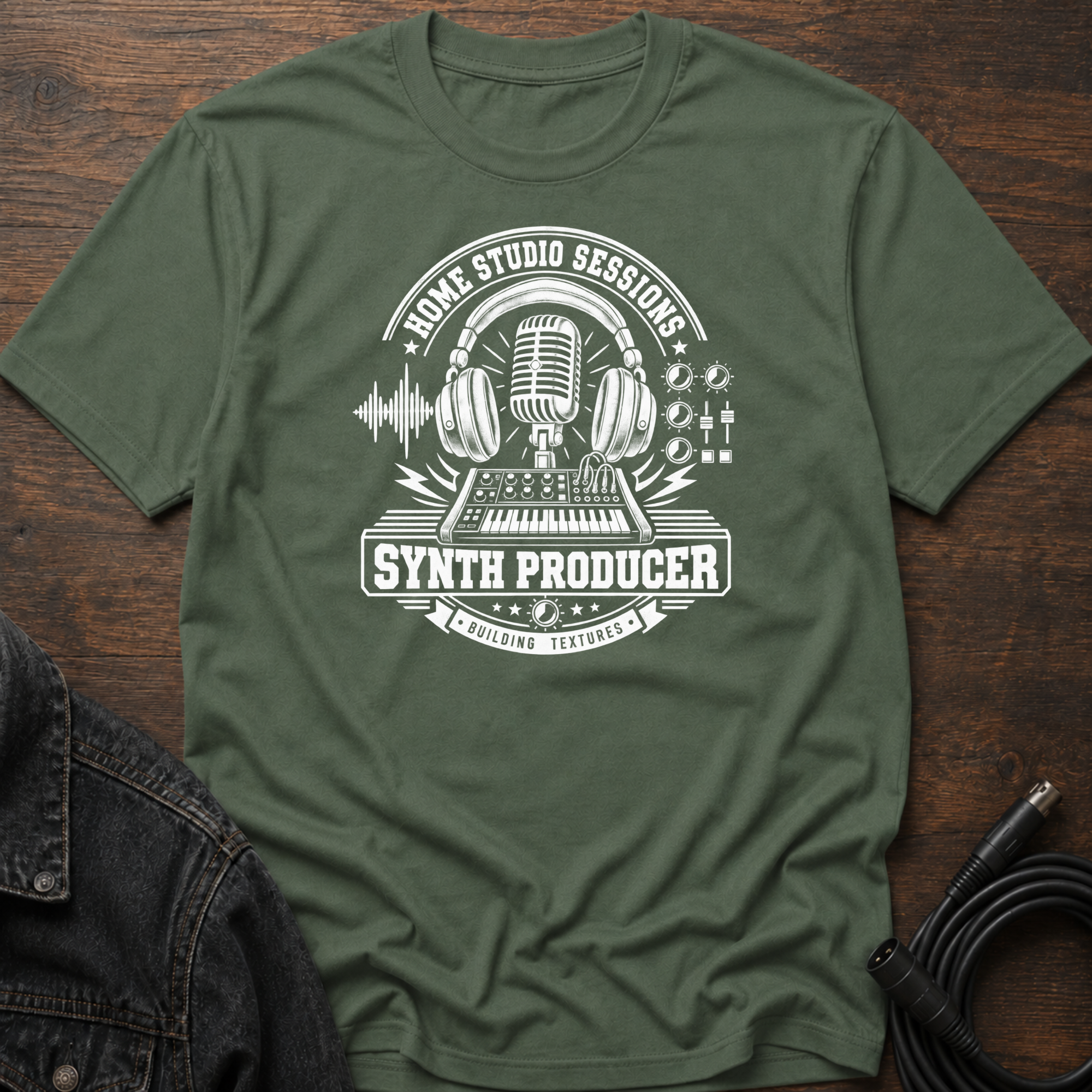 Home Studio Sessions-Synth Producer T-Shirt