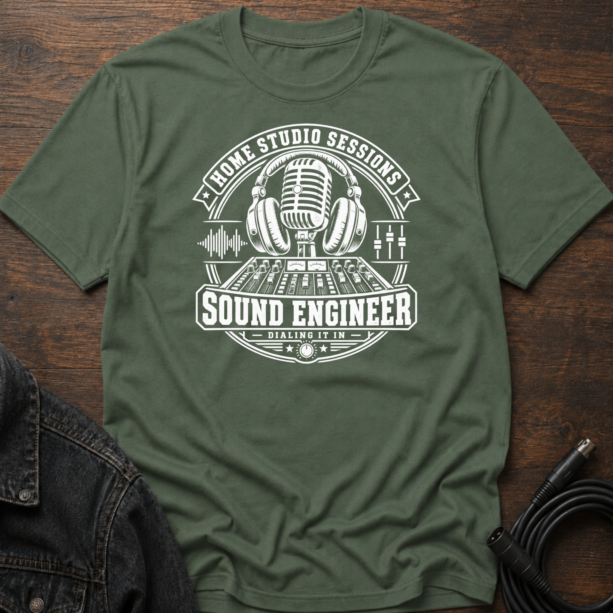 Home Studio Sessions-Sound Engineer T-Shirt