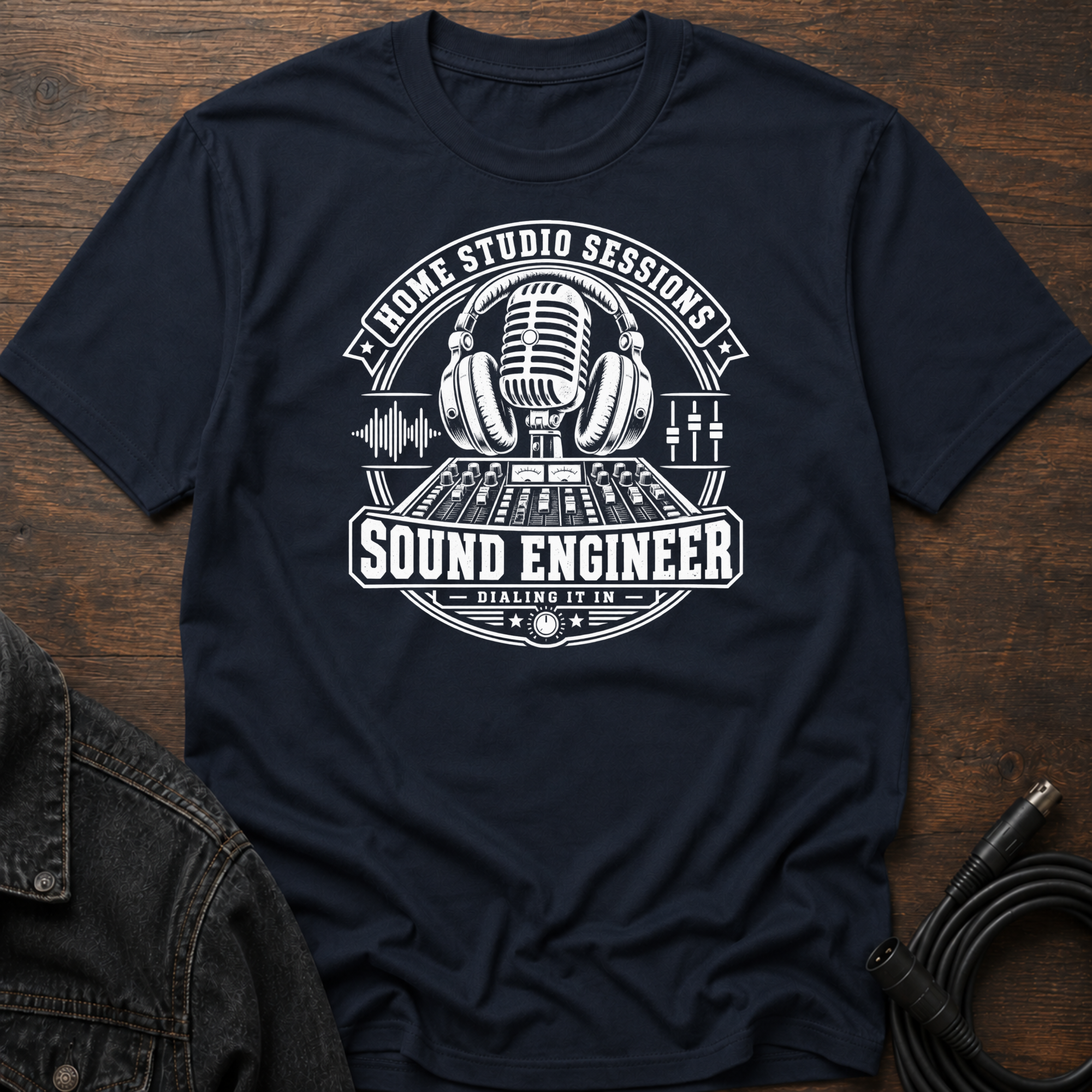 Home Studio Sessions-Sound Engineer T-Shirt