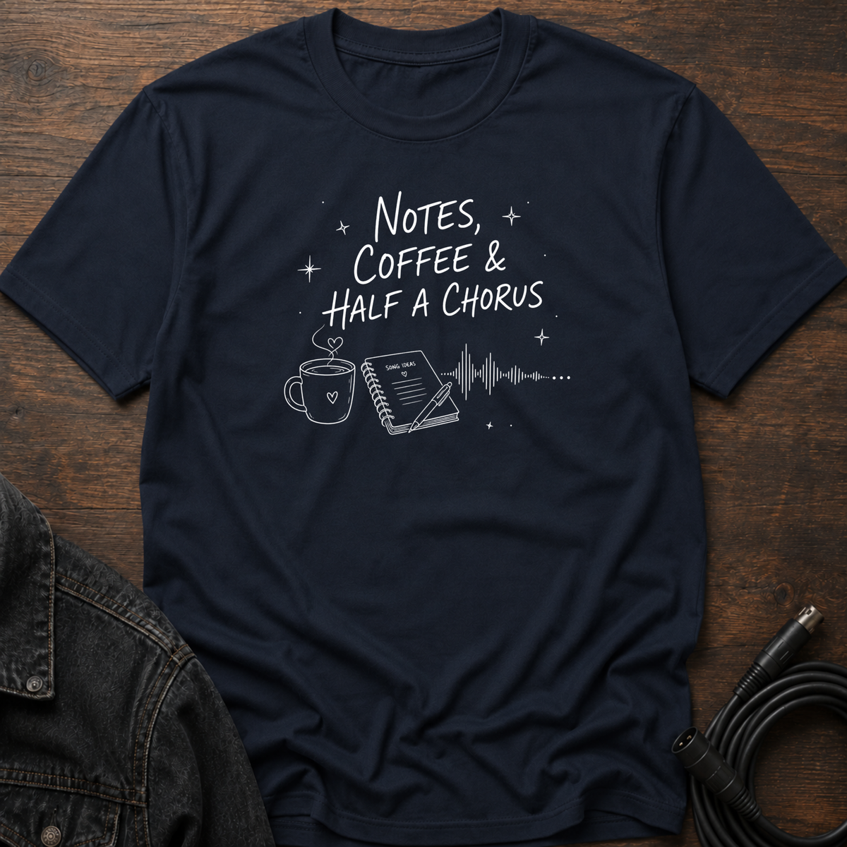 Notes, Coffee, Half A Chorus T-Shirt