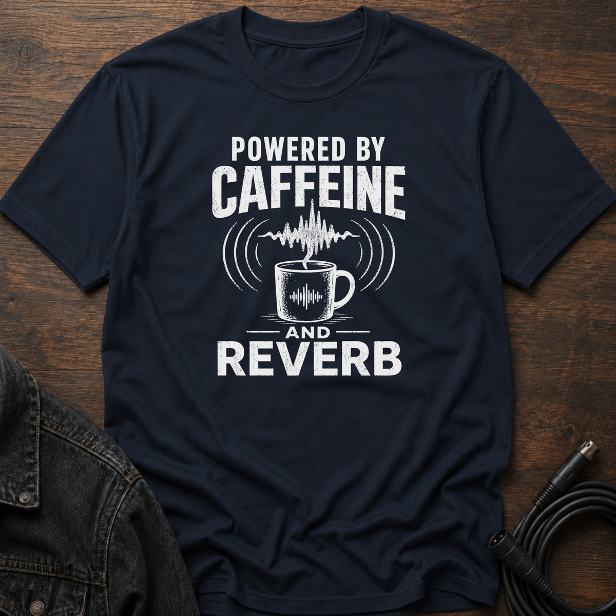 Powered By Caffeine And Reverb T-Shirt