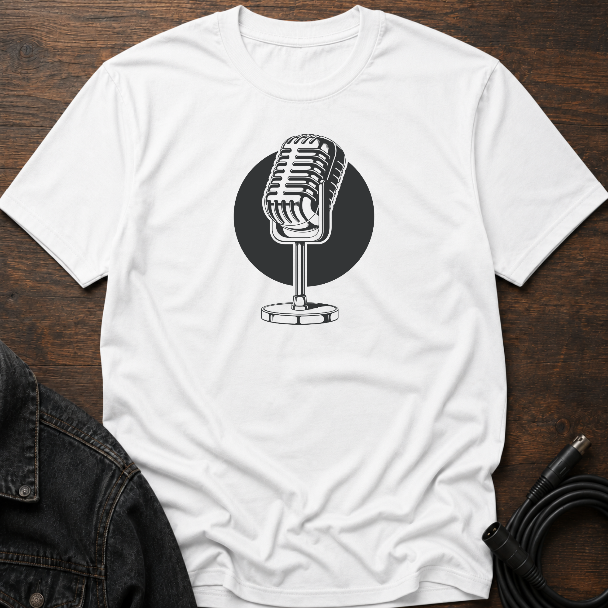 Retro Mic Circle T-Shirt