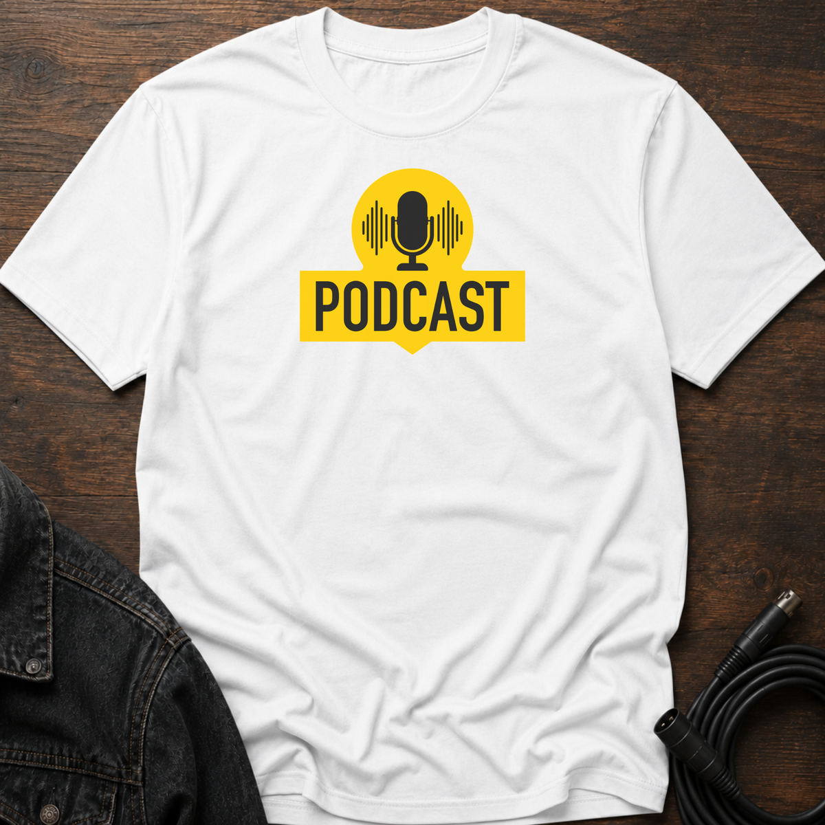 Podcast-yellow T-Shirt