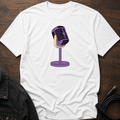 Retro Mic Purple T-Shirt